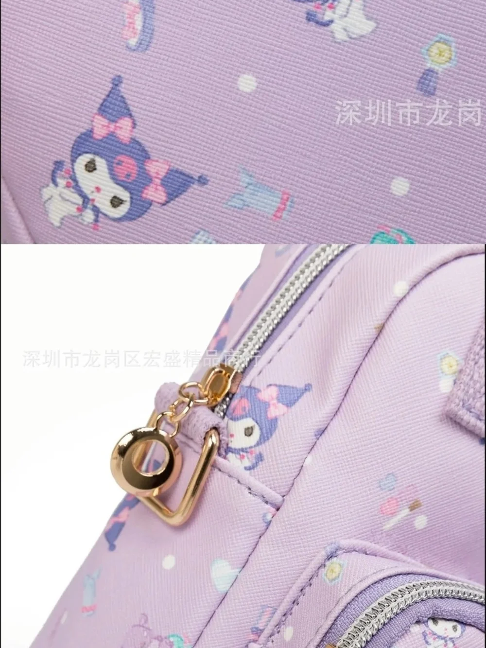 Cute Sanrio Hello Kitty Leather Women'S Messenger Bag Cartoon Kuromi Melody